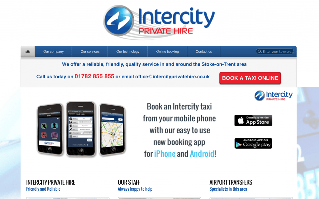 Intercity old page