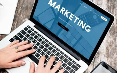digital marketing on laptop